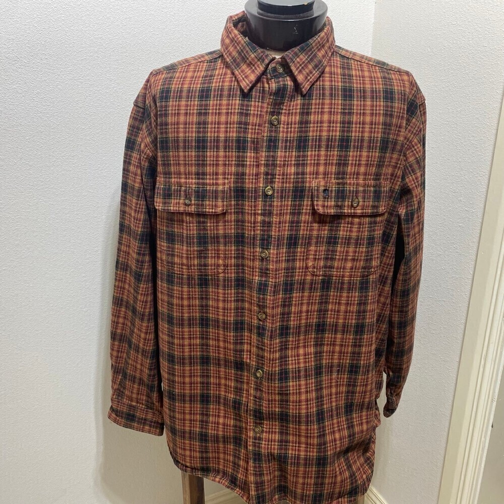 Carhartt Men's Hubbard Heavyweight Flannel Shirt Plaid Size 2XL